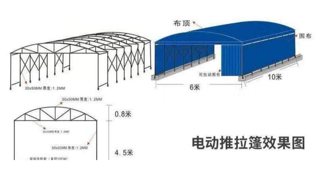 电动雨棚电动伸缩棚